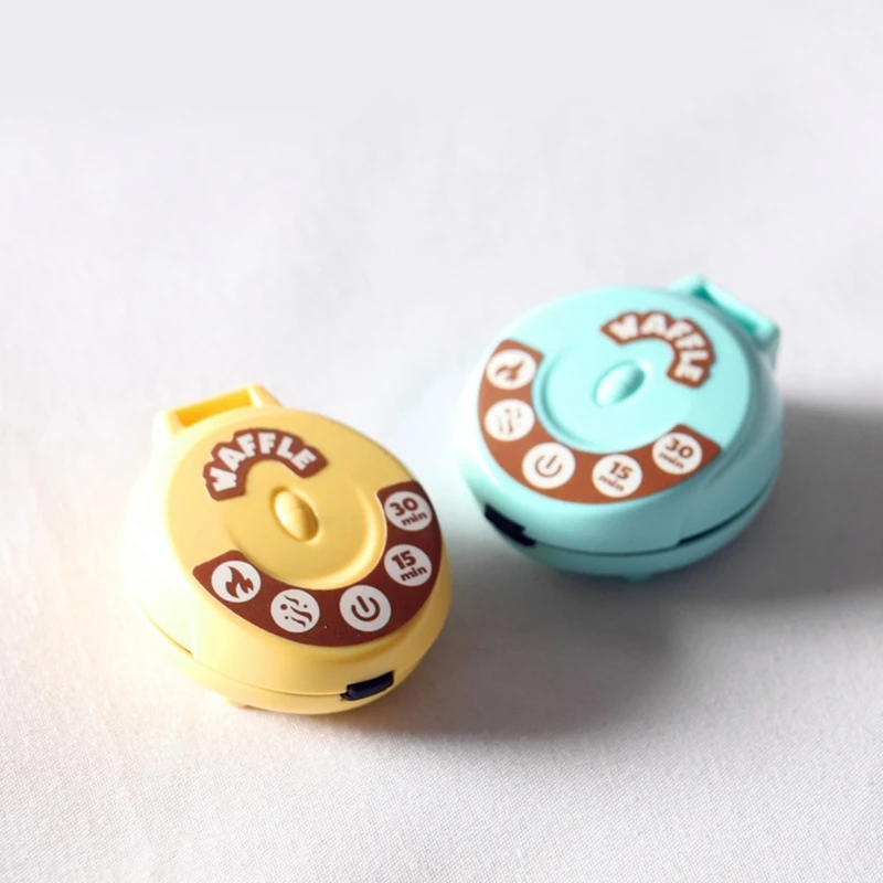 HUYU リアルなドールハウス ミニトースター プラスチック ワッフルメーカー キッズ キッチン プレイセット用