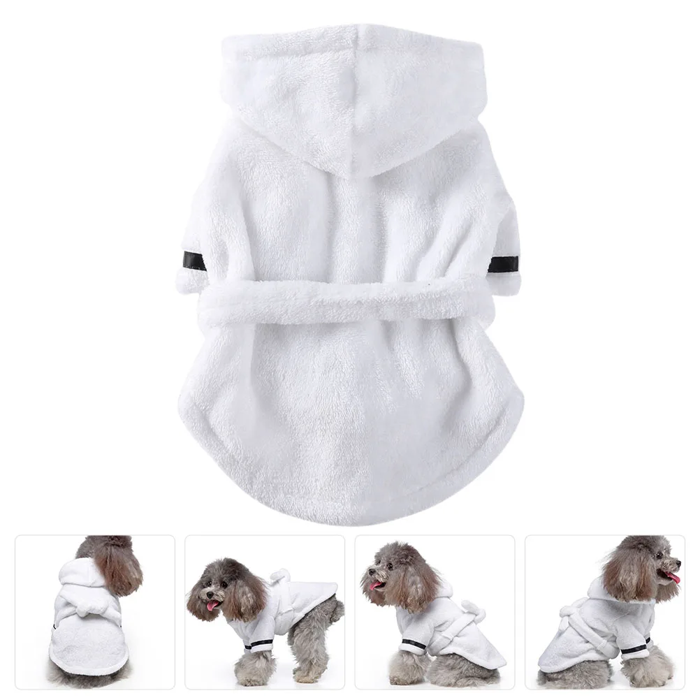 

Stylish Dog Bathrobe Soft Polyester Pet Clothes Creative Puppy Bath Towel Comfortable Dog Robe Fashion Supplies