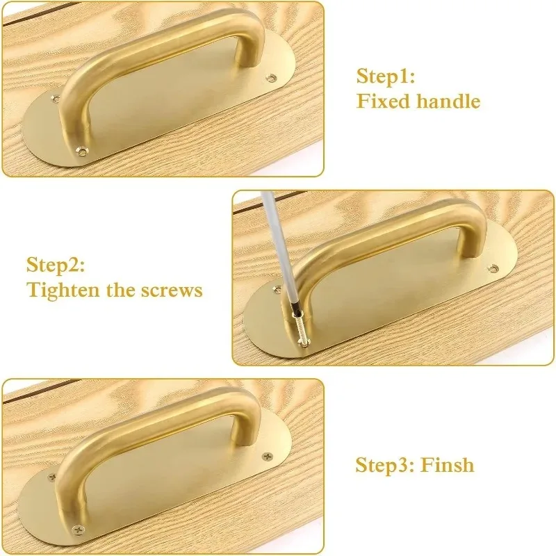 مقابض سحب الباب لخزانة المطبخ، باب من الفولاذ المقاوم للصدأ، 2 عبوة من مقبض الباب، مقبض لوحة السحب، سحب الحظيرة شديدة التحمل