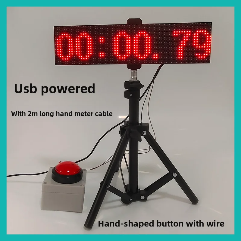 "مؤقت حدث LED سلكي - التحكم في العد/الأسفل مع زر الزناد اليدوي للمسابقات" #4