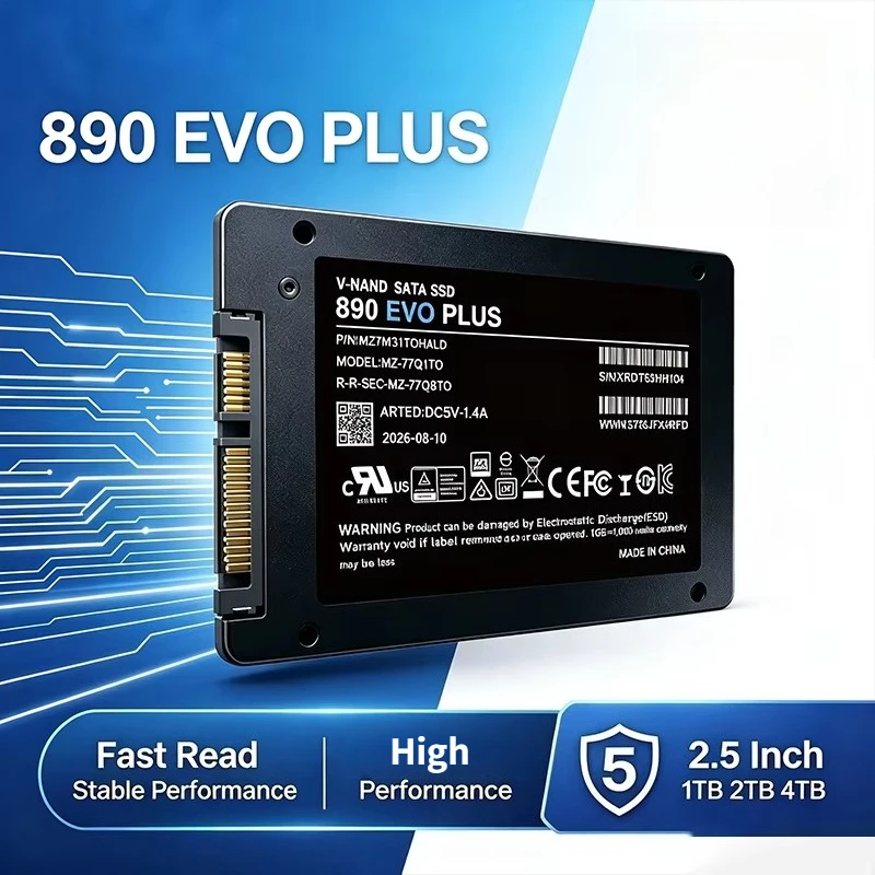 890evo PLUS 2.5 Inch  SATA3 SSD Internal Solid State Drive 500GB- 4TB Hard Disk Solid State Drive for Laptop Desktop