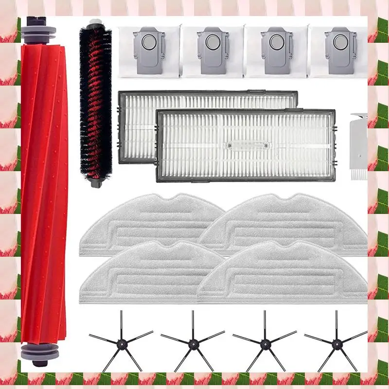 

A57I Чистящая вращающаяся щетка для Roborock S7 Maxv Ultra S7 Pro Ultra Основная боковая щетка Швабра Hepa Фильтр-мешки Запчасти для робота-пылесоса