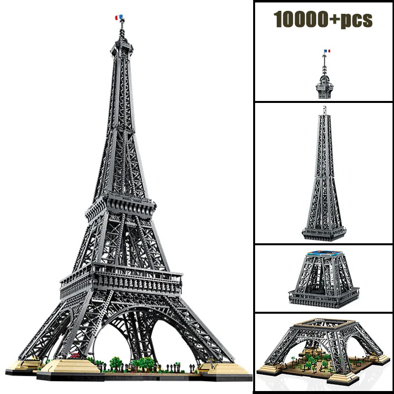 

tour effel MOC-10307 1.5M Tall Eiffel Tower 1000+pcs PARIS World famous architecture Building Blocks Bricks Toys For Adults Gift