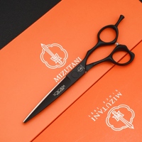 barber scissors 6inch black scissors Material professional hair scissors Barber shop hairstylist scissors tools