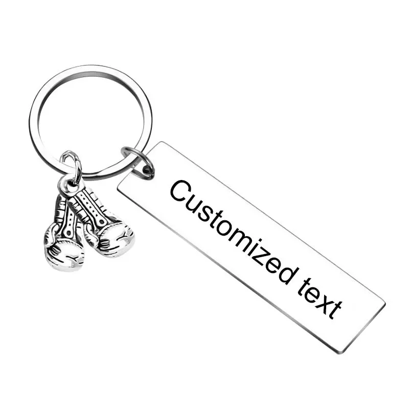 Personalized Custom Keychain Boxing Key chain Boxing Glove Key Rings Boxer Fan Gift Inspiration Gift Boxers gifts