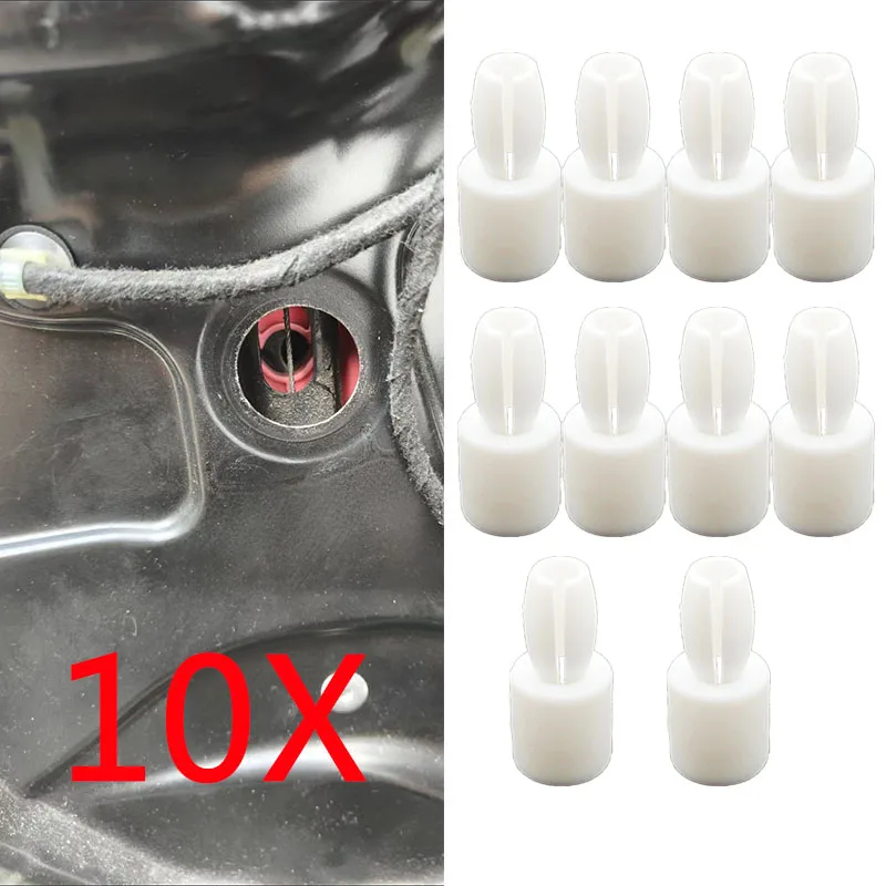 10X Car Rear Door Window Regulator Pin Clasp Clip For Bora Golf Jetta Passat B6 B7l Passat B5 Polo 6N0839511 Car Part