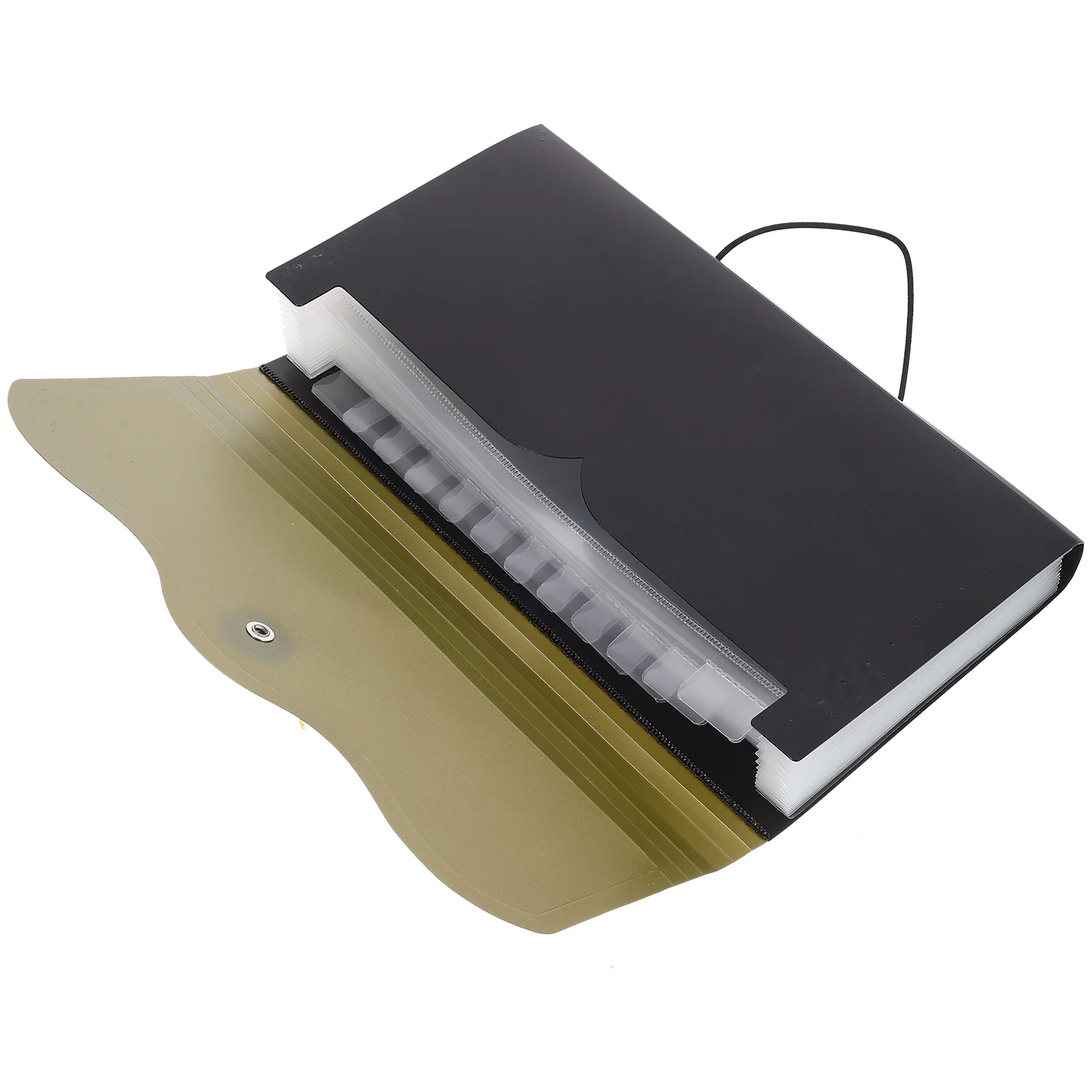 

Large Capacity Expanding File Folder B5 Portable Document Organizer with Multiple Pockets for Bills Receipts Checks Currency