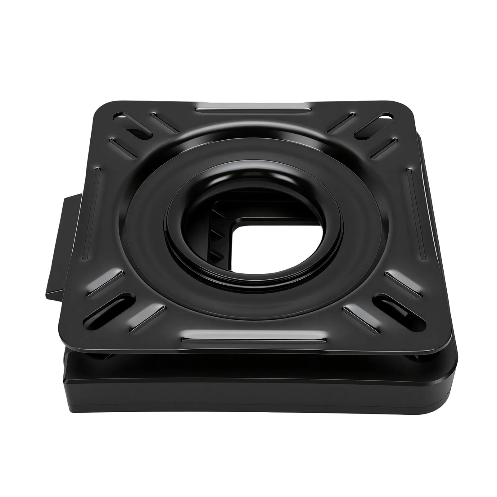 Boat Seat Swivel Mount 360° Rotation Black Coating Heavy Duty Quick Disconnect Seat Bracket for Canoe Pontoon Boat Accessories