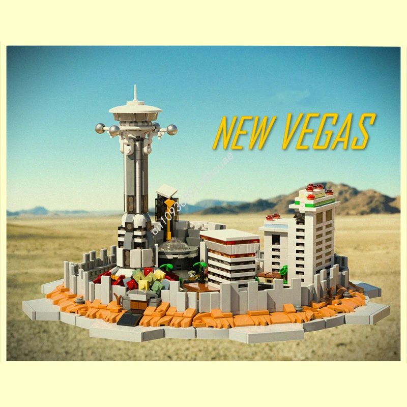 

1846 шт. MOC New Vegas the Strip Architecture, строительные блоки, решение проблемы, творчество, подросток, рождественская игрушка для взрослых, подарок