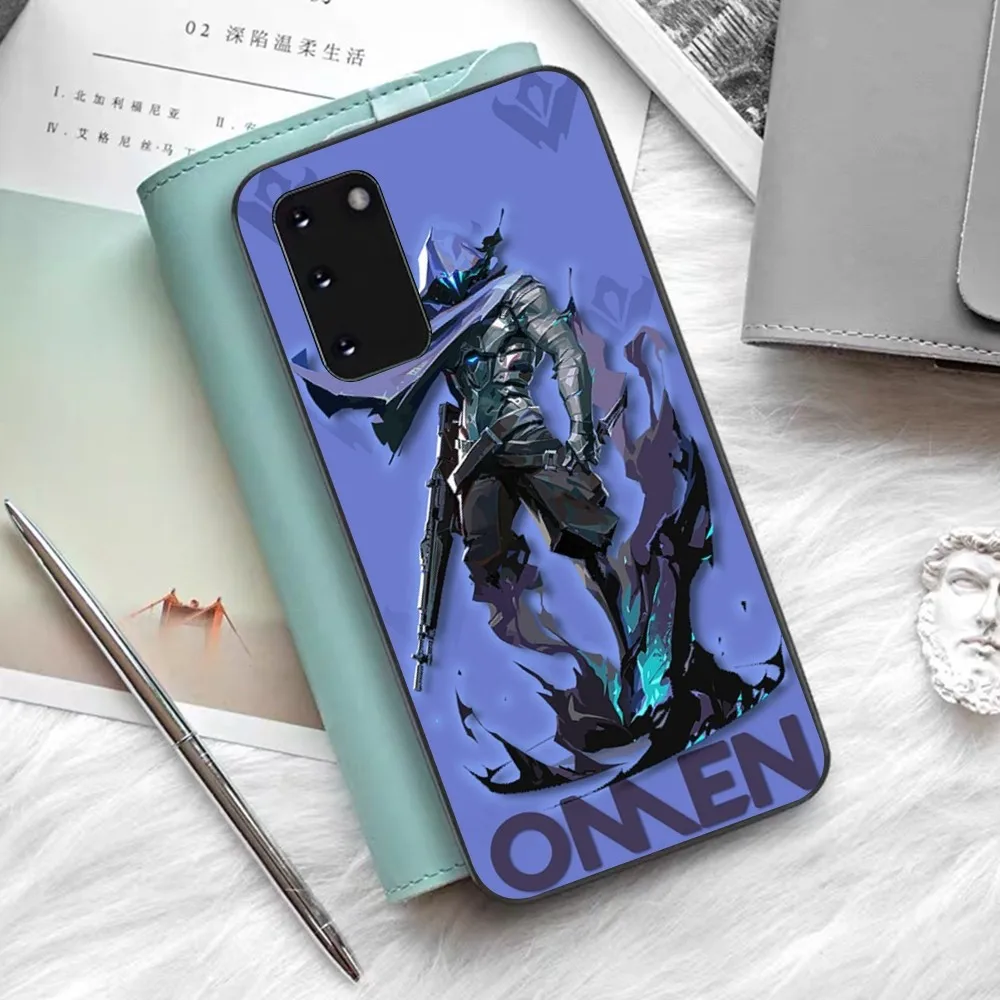 V-Valorant O-Omen Phone Case For Samsung S 9 10 20 21 22 23 30 23 24 plus lite Ultra FE S10lite Fundas