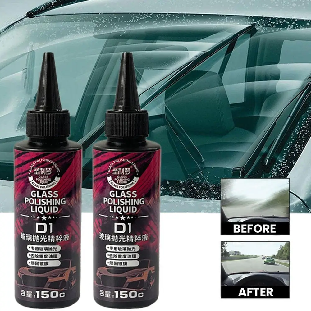 Glass Polishing Compound 150g Car Windshield Oil Film Remover Long-Lasting Glass Degreaser Window Cleaning Liquid Stain Remover
