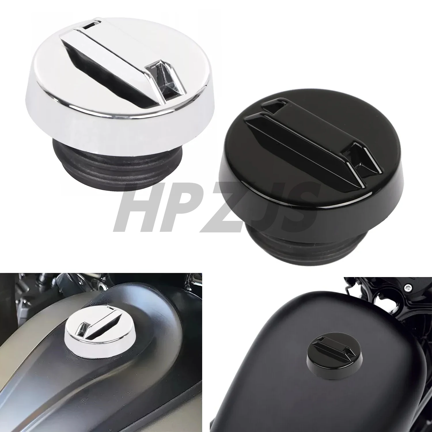 

For Harley Electra Street Glide Road King Fat Boy Softail Sportster 1982-Up Motorcycle Vented Fuel Tank Gas Cover Oil Tank Cap