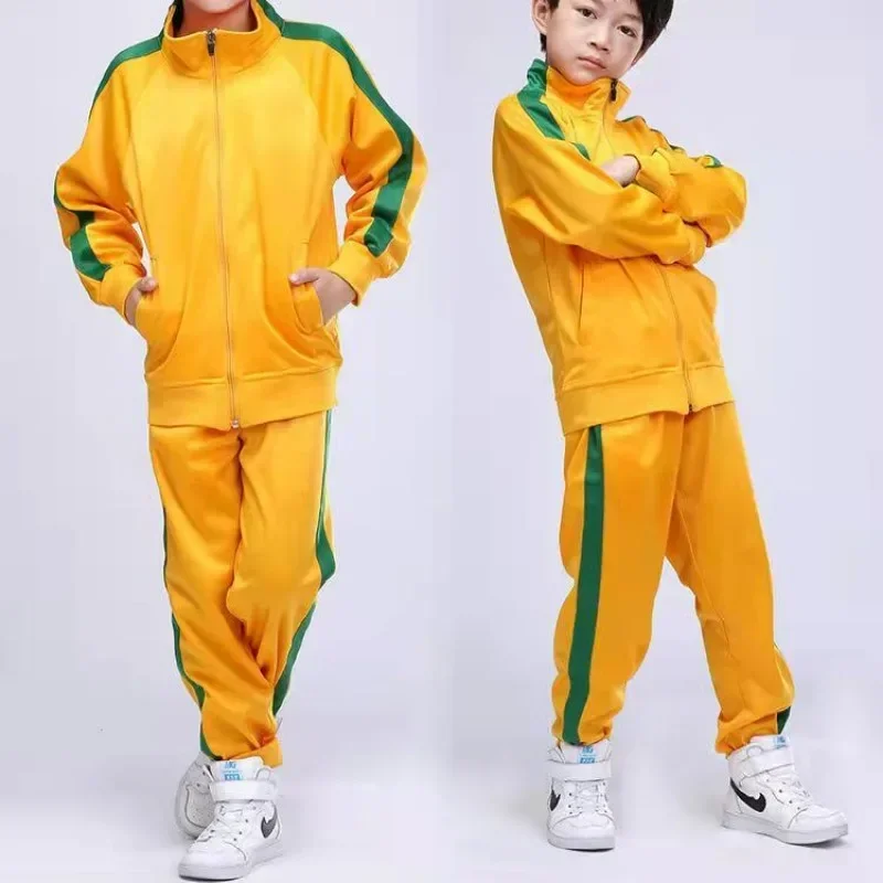 

5-15Y Children's Sets Spring and Autumn Boys Girls Sports Suit Sports Sets Long Sleeve Zipper Jacket Casual Pants Two Piece Set