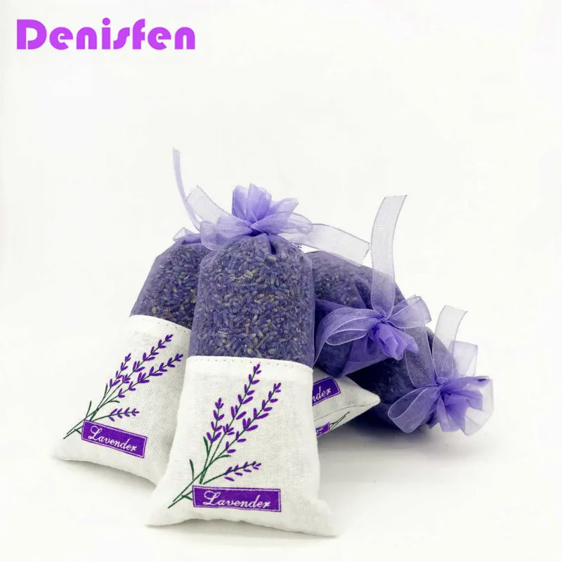 1pc Fragrant Sachet Dried Flowers Lavender Buds Natural Decorative Flower Fragrance Sachets Car Air Freshener Wedding Home Decor