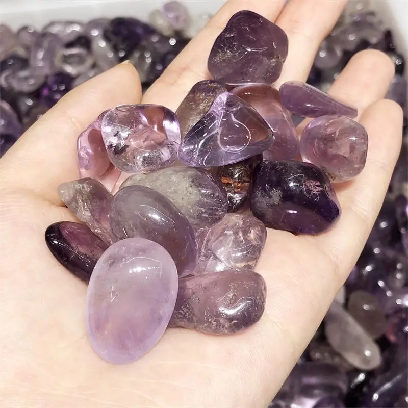 

500g Natural Purple Amethyst Quartz Crystal Tumbled Bulk Stones Gravel Reiki Energy Healing Decor