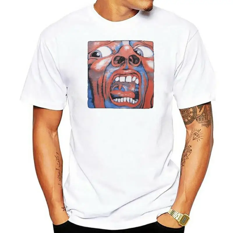 King Crimson Men'S In The Court Of The Crimson King T-Shirt Men'S Fashion Crew Neck Short Sleeves Cotton Tops Sbz383