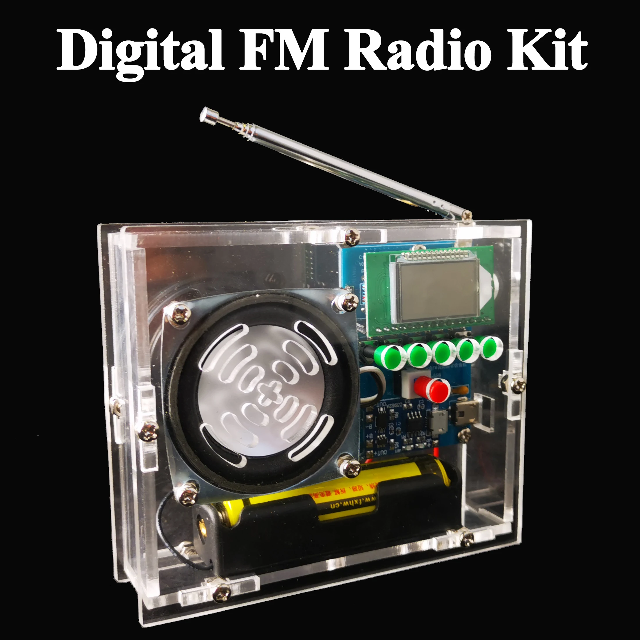 FM Digital Radio Assembly DIY Kit Electronic Circuit Board Welding Practice Products