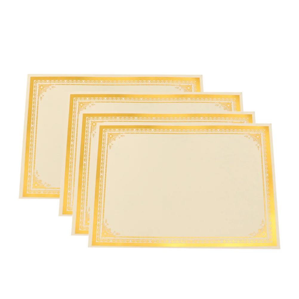 8 Sheets Diploma Paper Blank Award A4 Certificate Inner Page Supplies Accessories