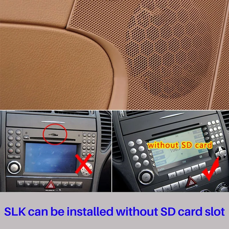 Car Fiber Box AUX Optical Fiber Decoder Box for Mercedes Benz W211 CLS S SL SLK CL 2005-2008 Amplifier Adptor for Audio