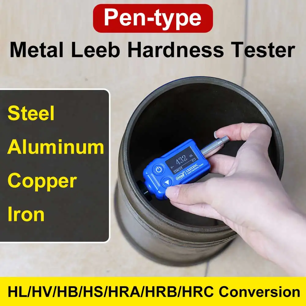 

Premium Digital Leeb Hardness Tester LS252DC Pocket-Sized Integrated Portable Metal Leeb Hardness Tester