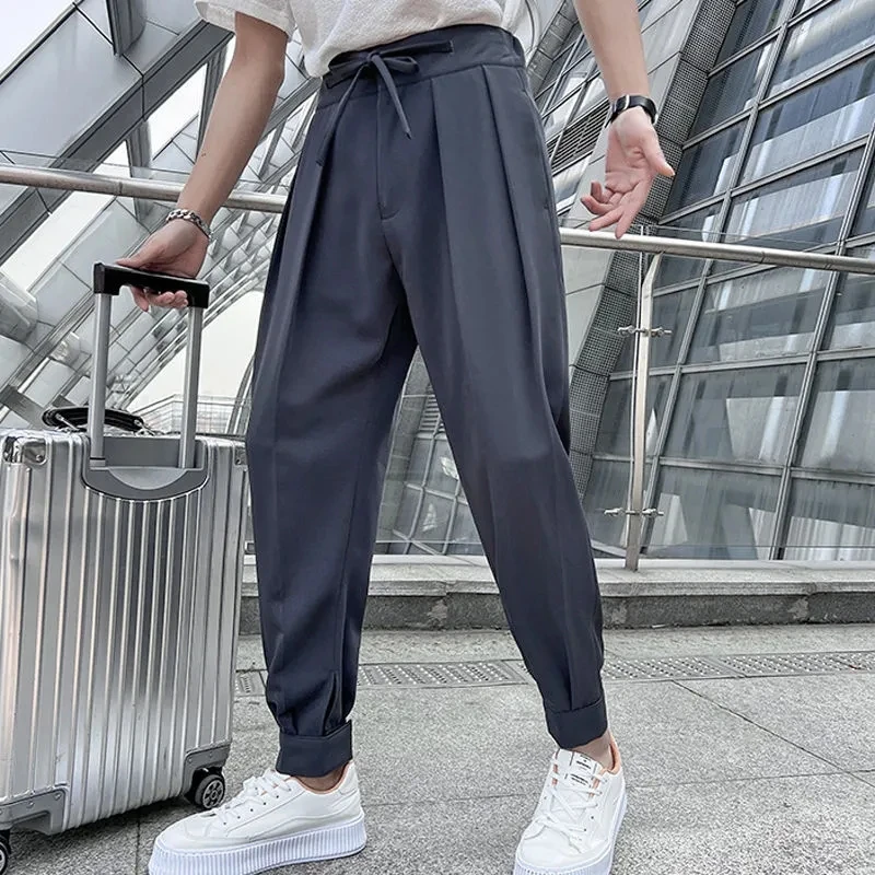 2024 Brand Clothing Men\'s Spring High Quality Casual Pants/Male Summer Fashion Business casual Trousers Loose Haroun Pants 28-38