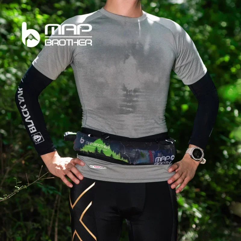 MAP BROTHER W1002 Hydration Running Belt Waist Pack Travel Money Bag Trail Marathon Gym Workout Fitness Mobile Phone Holder Bag