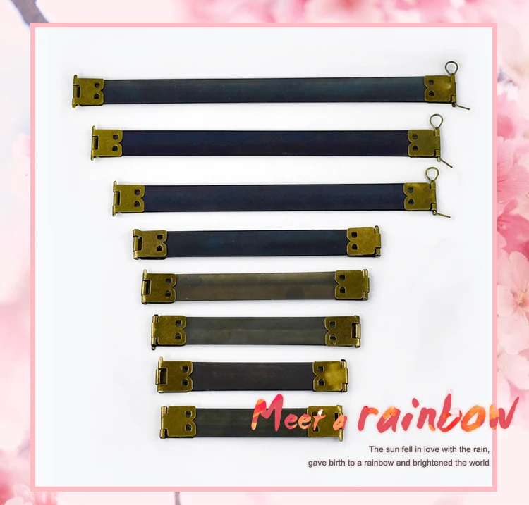 10Pcs 8.5-20cm Metal Internal Frame Flex Bracket Kiss Clasp Lock Purse Bag Closure for Sewing Handbag Craft Hardware Accessories
