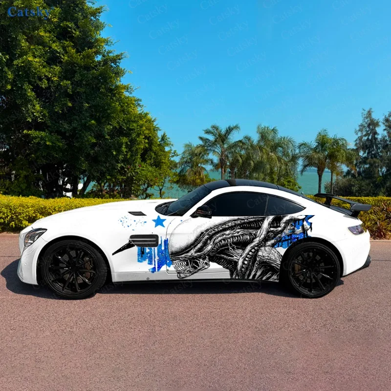 

Alien Facehugger Splash Car Side Sticker Decor, PVC Waterproof Scratch Resistant Decal, Car Protection, Auto Accessories Gift