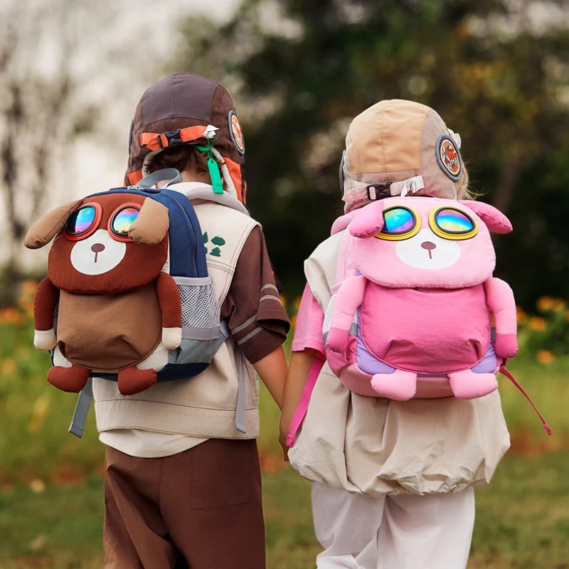حقيبة ظهر ثلاثية الأبعاد على شكل كلب كرتوني للأولاد خفيفة الوزن للأطفال الصغار حقيبة مدرسية للبنات والأطفال ورياض الأطفال حقيبة مدرسية للنزهات Mochilas #3