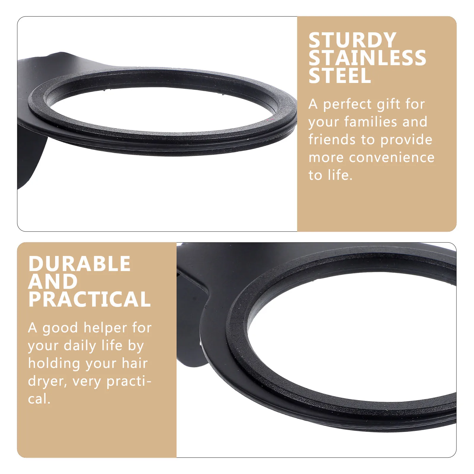 

1 шт., стойка для фена из нержавеющей стали, настенная подставка для электрической сушилки для ванной комнаты, туалета, прочный держатель для перфорации, хранения