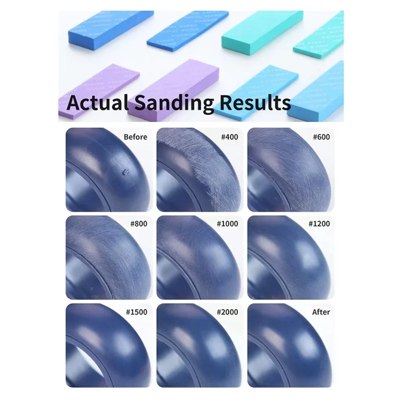 T98C-XSS-S01 Sandpaper Set Power Sponge 3Mm 10Mm Including Storage Case Soft Grip For Curved Surface Grinding Comfort