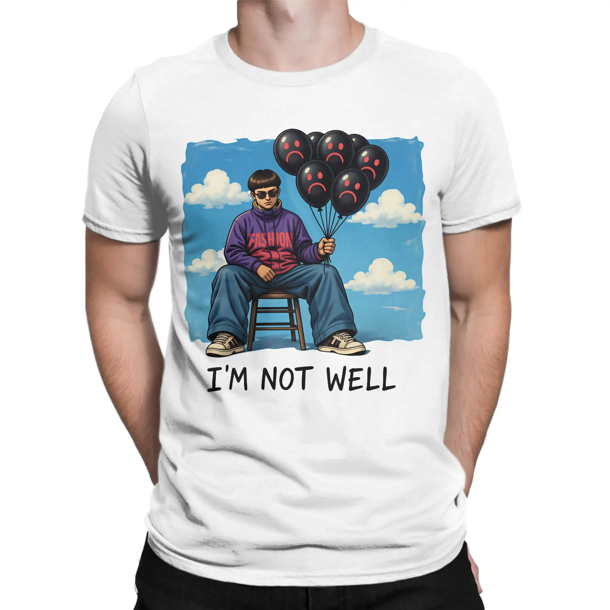 Oliver Tree Melting Cartoon Art and Music T-Shirt  Trending T-Shirts Short-Sleeve Awesome Tshirt Summer Oversized Top Tees