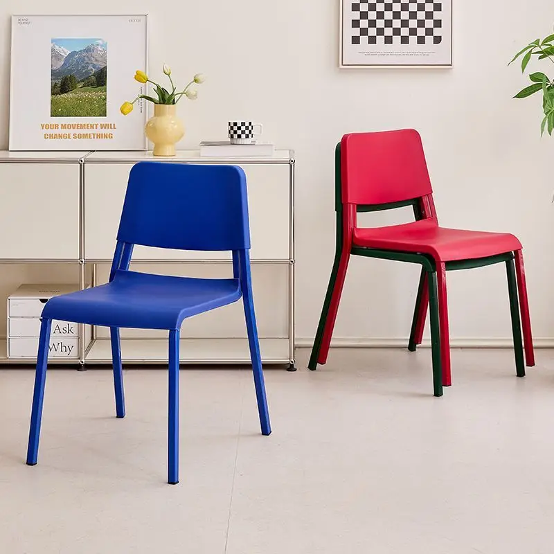 Scandinavische moderne eenvoudige stoel Home Back Chair Woonkamer Eetkamerstoel
