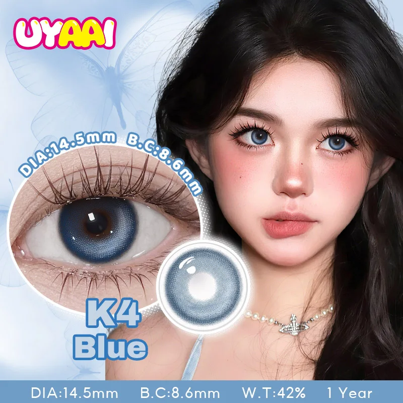 UYAAI Farbe Kontakt Braun Augenfarbe Linsen Make-up Farbige Schüler Frau Make-up Grüne Linse Schwarze Linse Natürlicher Look Frau Zubehör – Detail 15