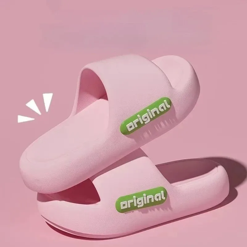

Men's and women's slippers Soft sole, thick platform New slippers, a cloud-like soft feeling on the feet, ultra-soft home-use