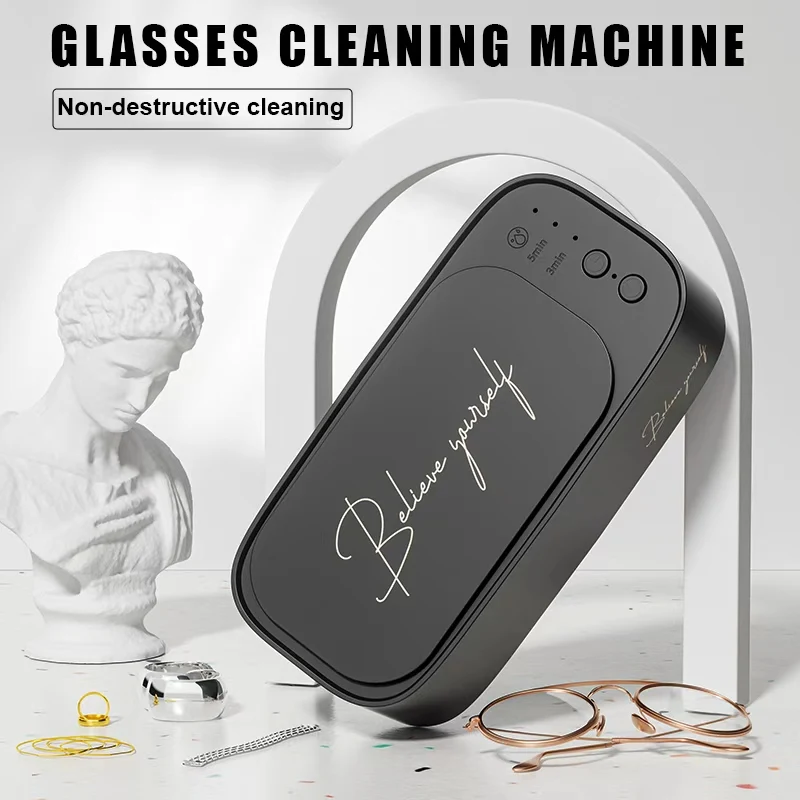 تنظيف أحزمة الساعة للتنظيف بالموجات فوق الصوتية، آلة تنظيف الاهتزاز عالية التردد تعمل بمنفذ USB، غسيل متعدد الأغراض للمجوهرات