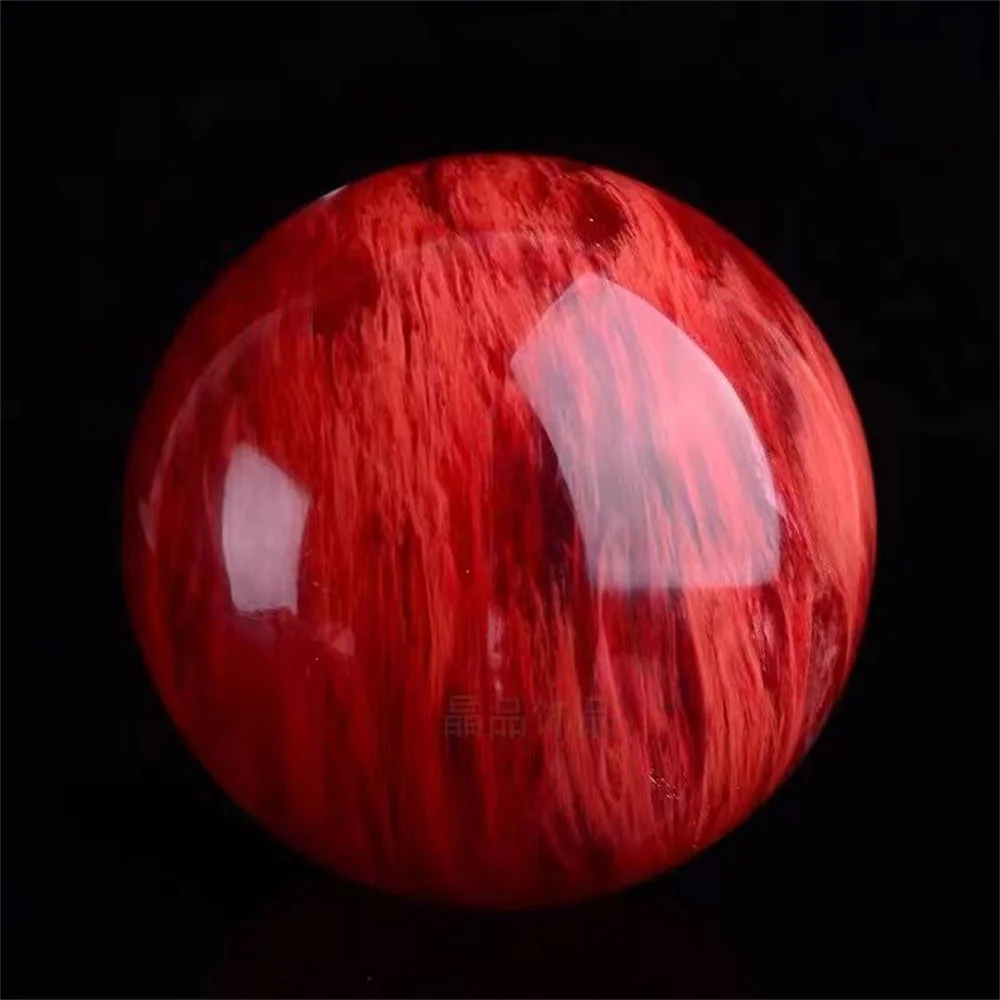 Beautiful Red Stone Quartz Ball,Red High Temperature Smelting Crystal Ball,Mineral Reiki Healing Stone,Magic Divination Degaussi view 3