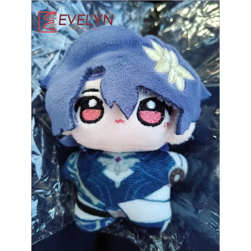 Evelyn 10CM Game Anime Honkai: Star Rail Cosplay Aventurine Dr. Ratio Soft Plush Adorable Pendant Keychain Mini Plush Doll Gifts - Image 3