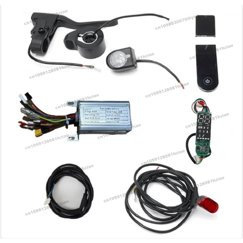 

Подходит для аксессуаров для скутеров Xiaomi 36V350W, контроллер, приложение Bluetooth, акселератор, фара, задний фонарь, ручной тормоз, полный комплект