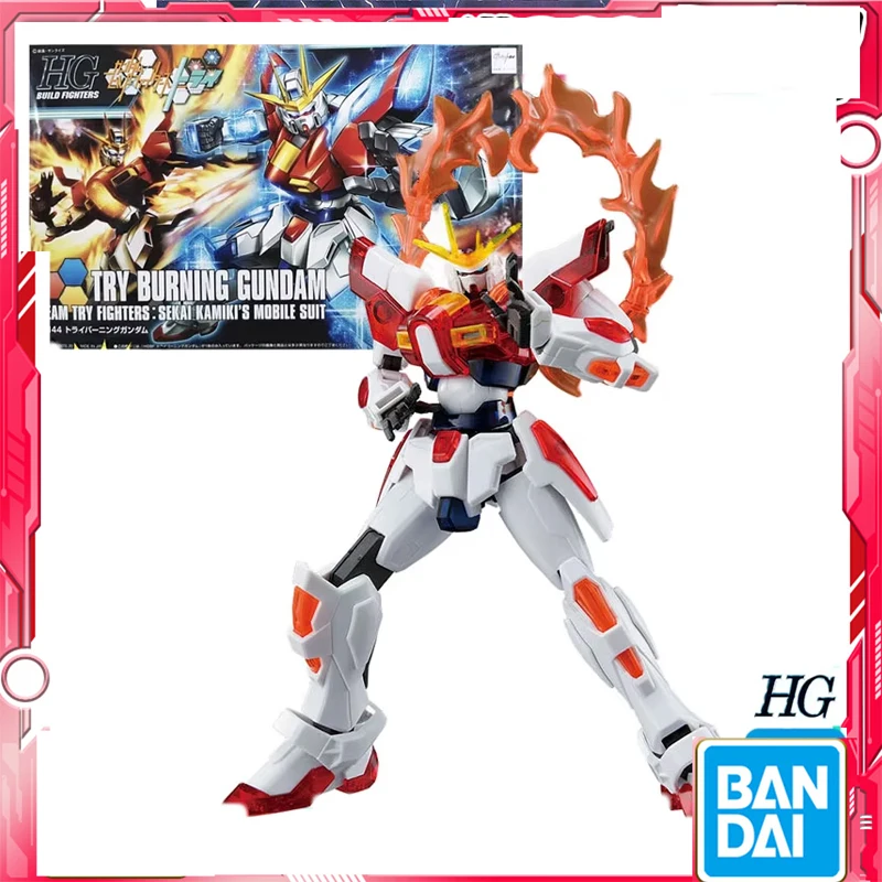 

In Stock Bandai Original Gundam HG CREATED FLAME MAKER Assembled Model Toys For Boys Girls Kids GiftCollectible Model Ornaments