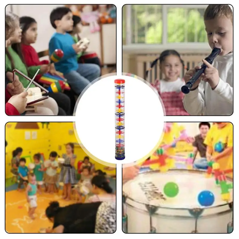 ฝนเสียงเครื่องดนตรีดนตรี Sensory Auditory Development Instrument Rainstick Shaker Rain Maker ดนตรี Sensory Instrument สําหรับ