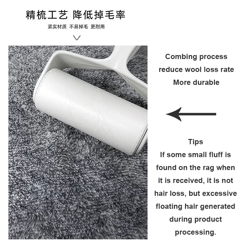 Multifunctional Bamboo Charcoal Fiber Grey Dish Washing Cloth Household Microfiber Cleaning Cloth Extra Thick Kitchen Towels Rag