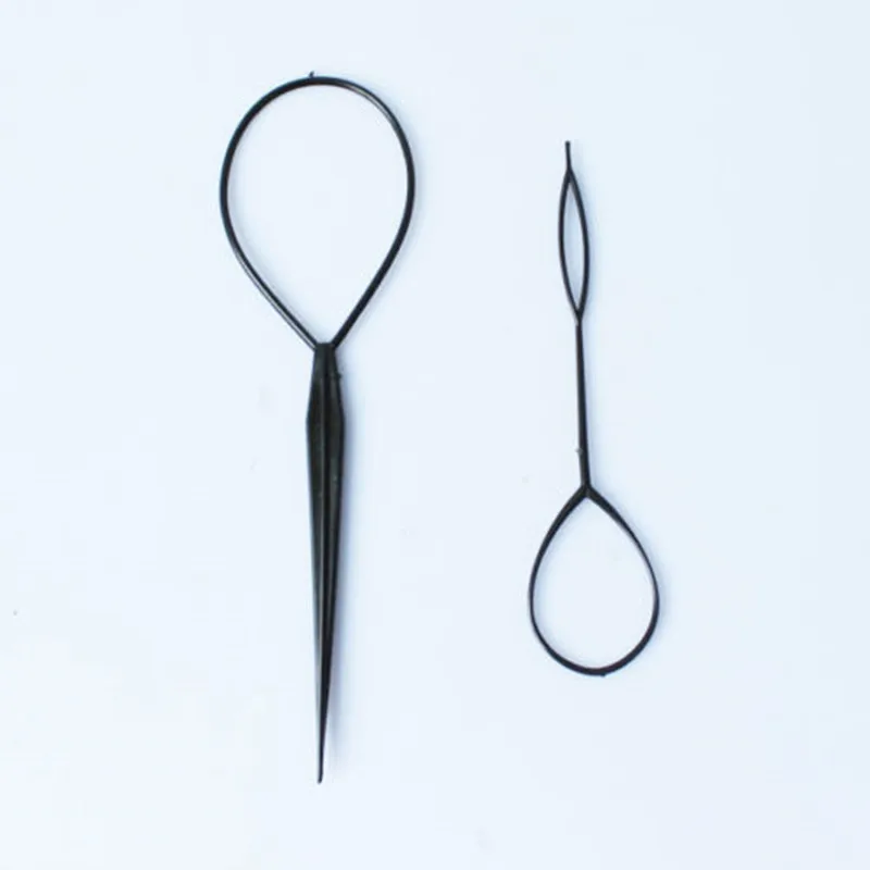 

2pcs/set Pull Hair Needle Ponytail Hair Braider Creator Loop Styling Tail Clip Hair Braid Maker Styling Hairdressing DIY Tools