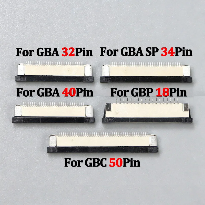 2/5/10Pcs Ribbon Flexible Cable Connect For Gameboy Advance GBA SP Jack Socket LCD Screen Connector For GBC 32/34/40/50 Pin