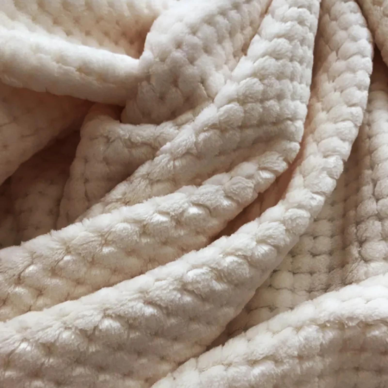 بطانية من الفانيلا بشبكة أناناس ، مريحة للحمل ، بطانية تكييف متعددة الوظائف ، مناسبة للسفر في الفنادق