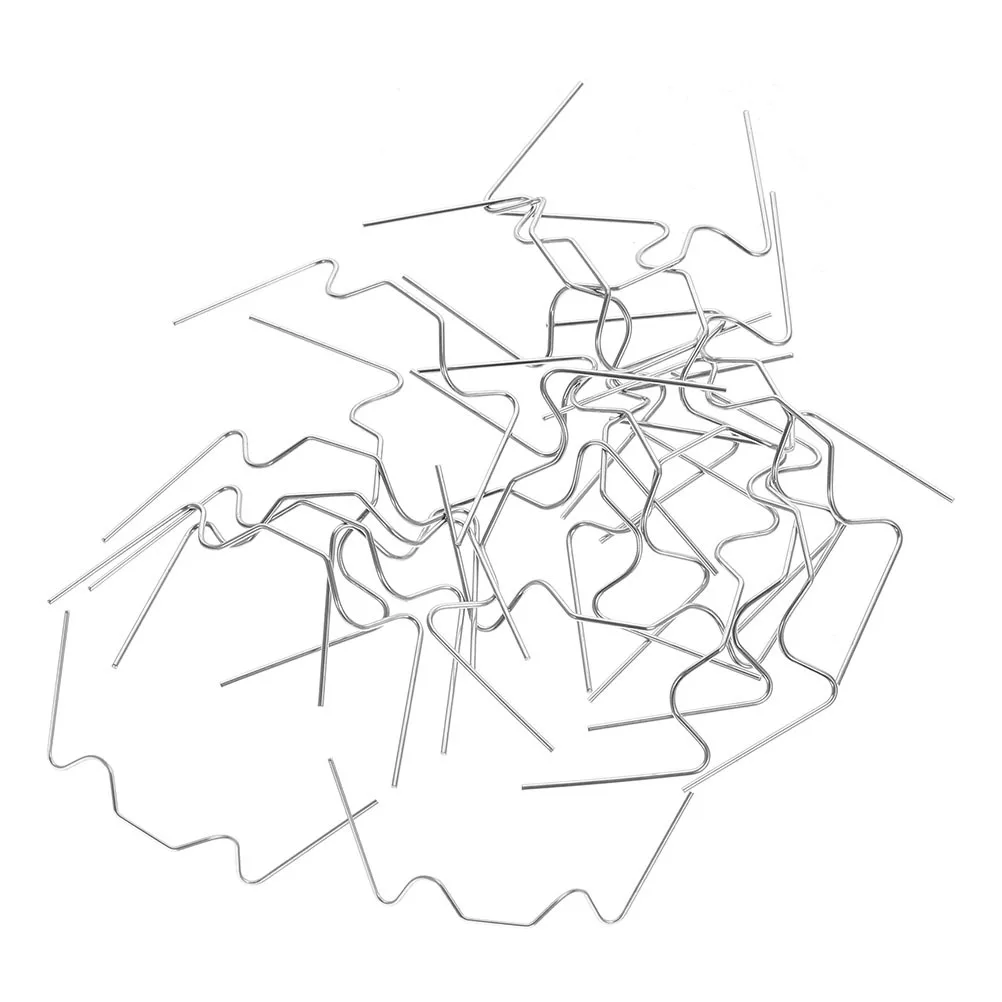 

200Pcs Heavy Duty Greenhouse Glass Fixing Clips Stainless Steel W Wire Clamps for Window Door Panel Secure Repair Kit