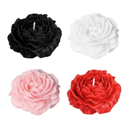 Colorful Peony Couple Low Temperature Candle Valentine's Day Atmosphere Candle 3D Wedding Romantic Adult Decoration Candle