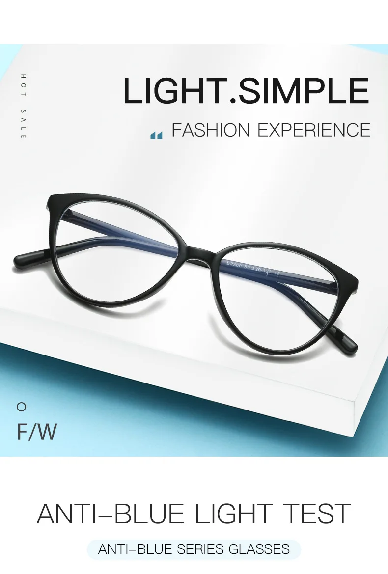 Blaulicht-Brille für Damen, 2023, flexibel, optisch, verschreibungspflichtig, Brillengestell, weibliche Computerbrille, Damen, UV400 – Detail 8