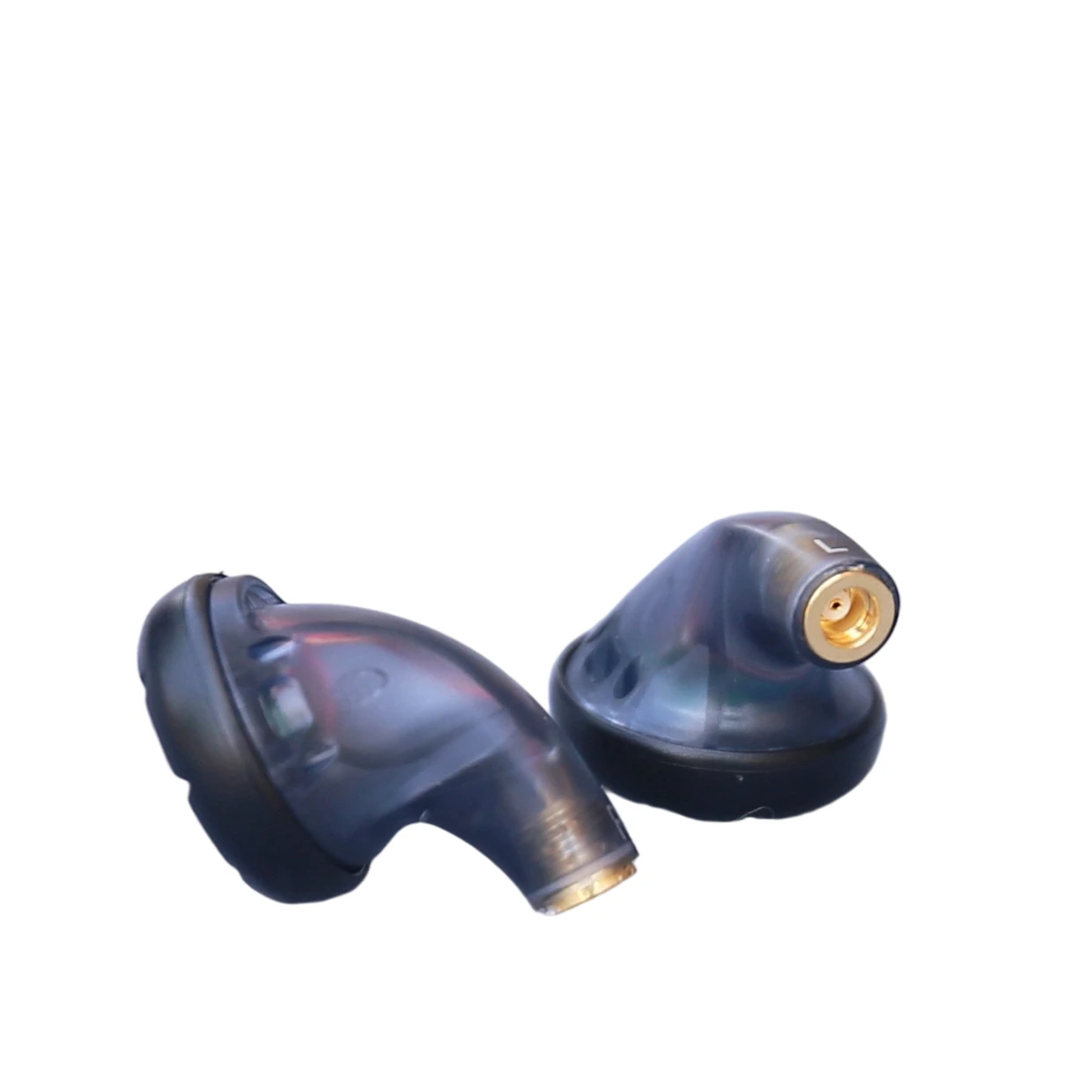

MMCX-Connectable Headphone Head with Transparent Black Housing and LCP Diaphragm for Extended Listening Comfort