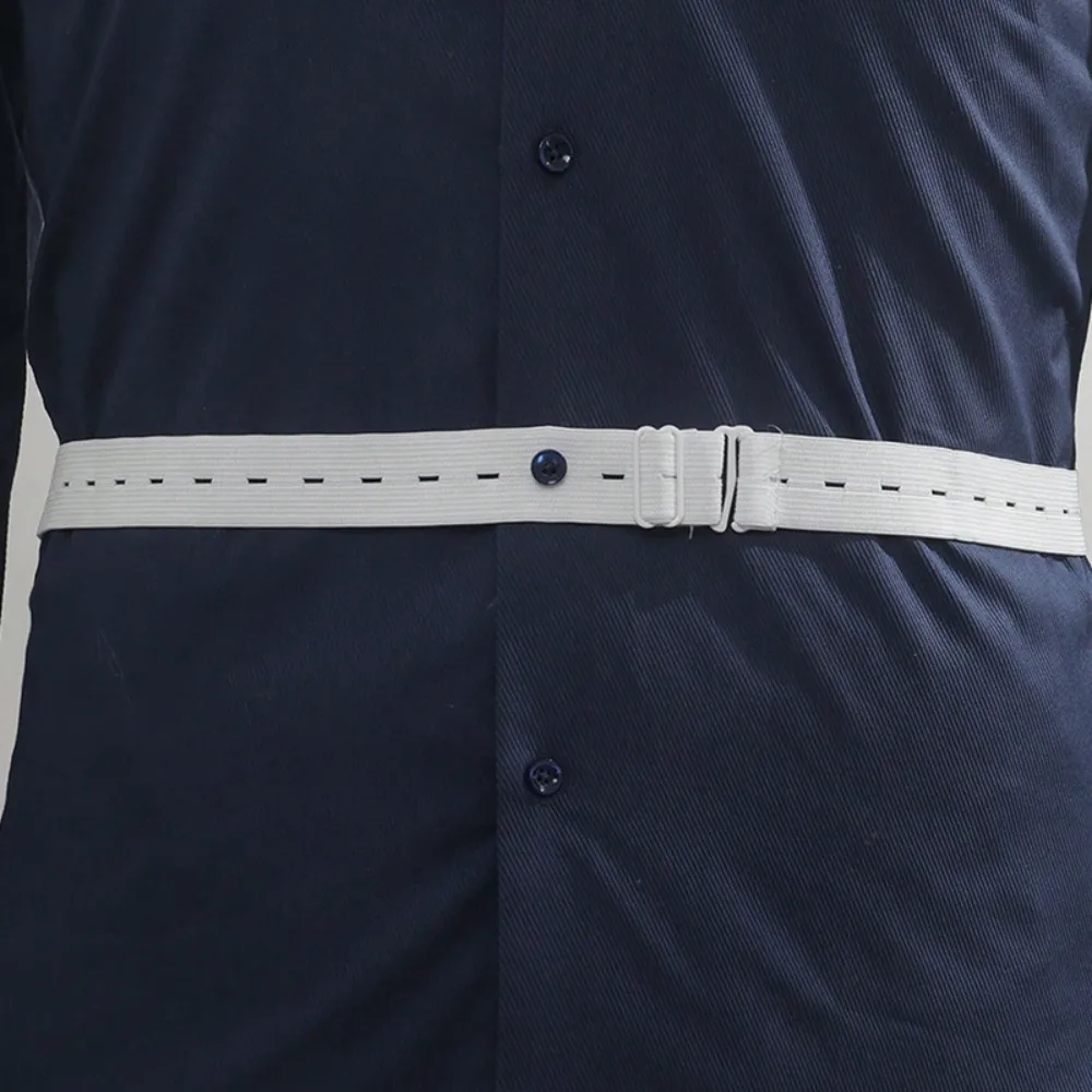 New Non-slip Waistband Nylon Elastic Anti Wrinkle Business Shirt Stay Best Belt